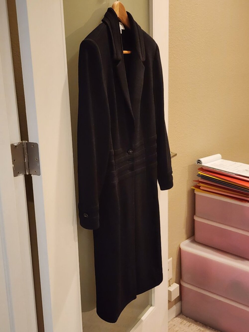 Excellent!!| US 10| ST JOHN: Mid-length Lightweight Fit&Flare Blazer Coat - Picture 14 of 16